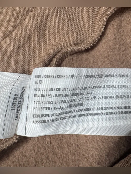 Abercrombie & Fitch Women’s Soft A and F Fleece Button Front Tan Jacket Medium - Picture 15 of 15